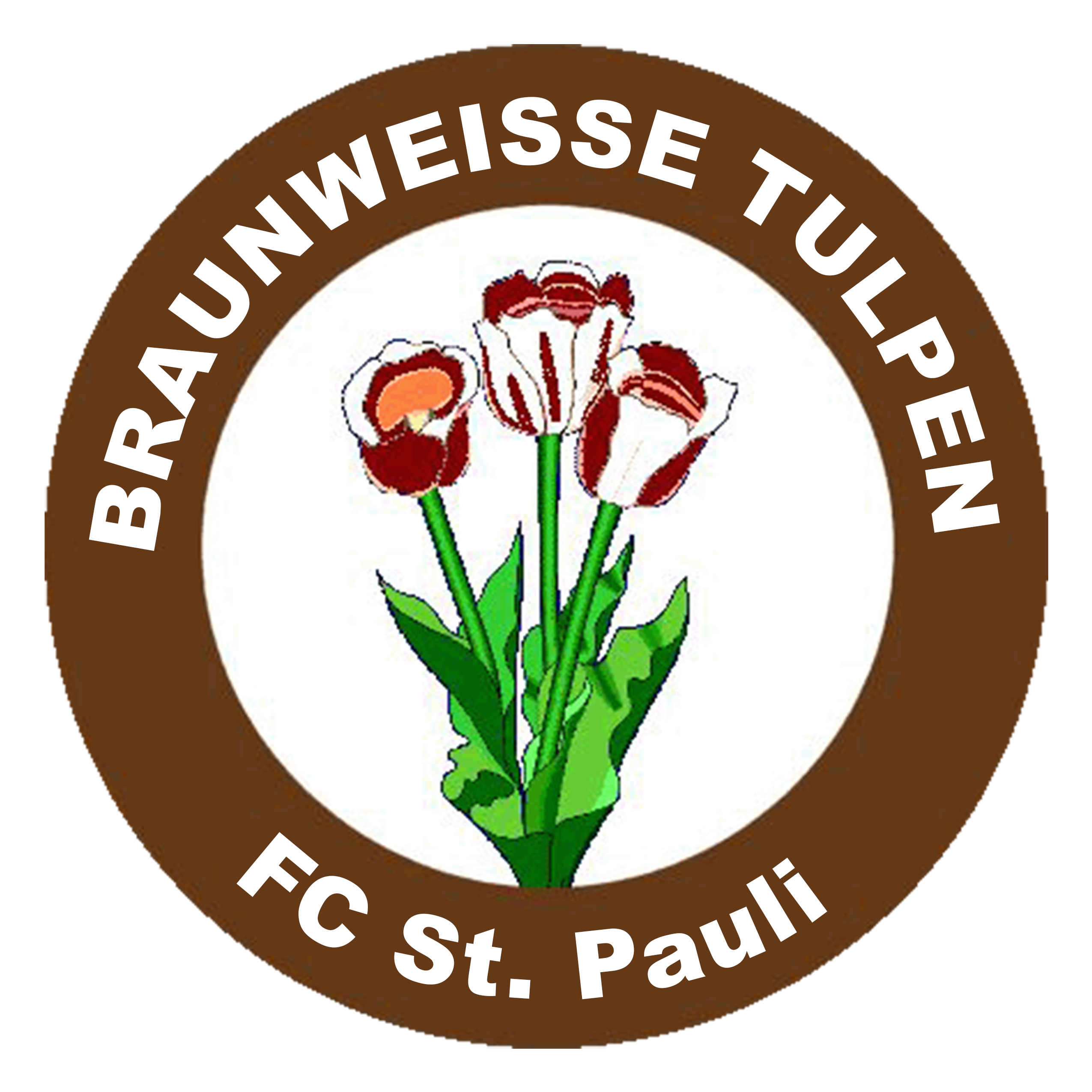 Braunweisse Tulpen logo